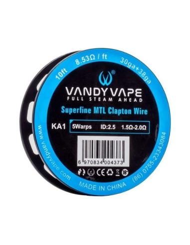 copy of PRE Superfine MTL Clapton Wire 30ga+38ga SS316L Vandy