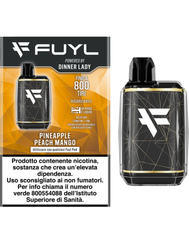 Fuyl Starter Kit Dinner Lady + Pod Precaricata Pineapple Peach Mango