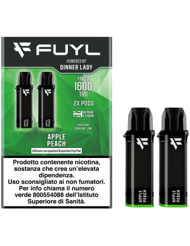 Apple Peach Fuyl Pod Precaricate Dinner Lady 2ml