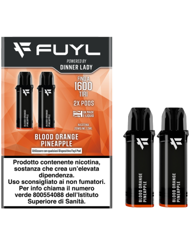 Blood Orange Pineapple Fuyl Pod Precaricate Dinner Lady 2ml