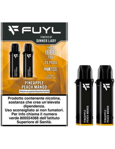 Pineapple Peach Mango Fuyl Pod Precaricate Dinner Lady 2ml