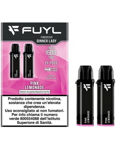 Pink Lemonade Fuyl Pod Precaricate Dinner Lady 2ml