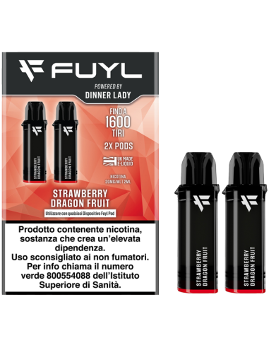 Strawberry Dragon Fruit Fuyl Pod Precaricate Dinner Lady 2ml