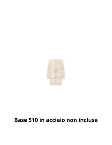 Rook a Vite trasparente Officine Svapo Drip Tip Componibile 510