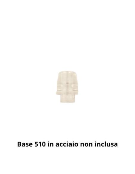 Rook a Vite trasparente Officine Svapo Drip Tip Componibile 510