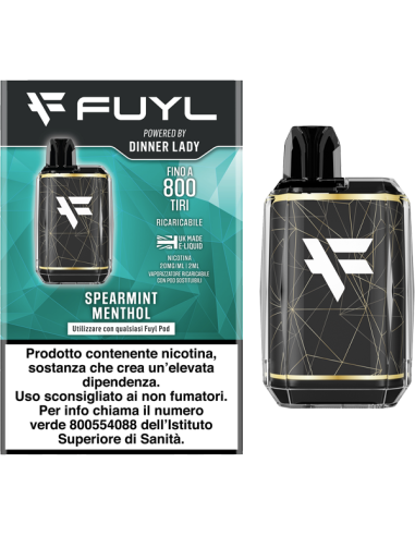 Fuyl Starter Kit Dinner Lady + Pod Precaricata Spearmint Menthol