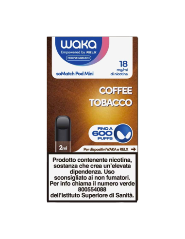 Coffee Tobacco Waka SoMatch Pod Precaricata Relx 2ml