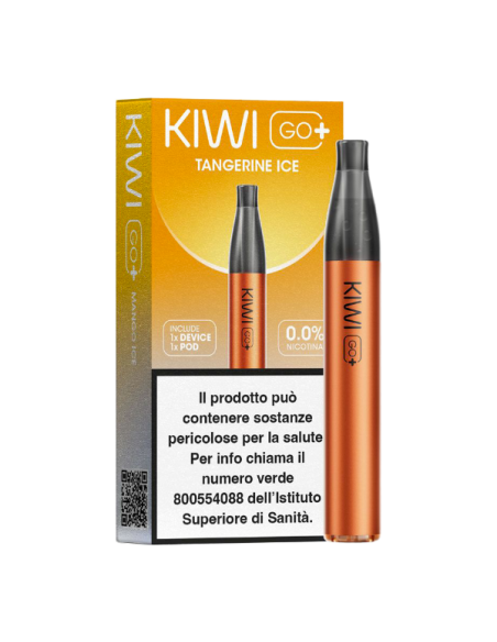 Kiwi Go+ sigaretta elettronica con Pod Precaricata tangerine ice