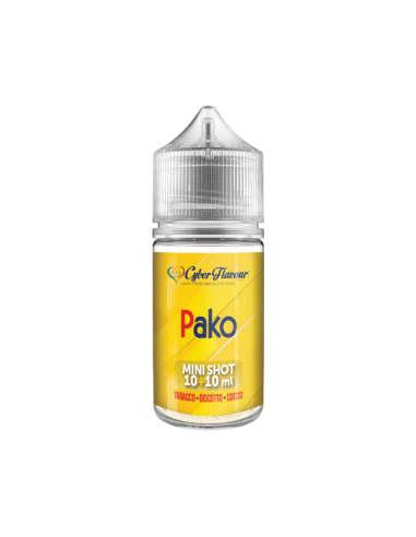 Pako Cyber Flavour Aroma Mini Shot 10ml Tabacco Biscotto Cocco