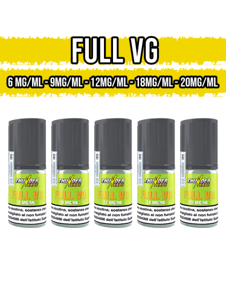 Nicotina Full VG 20mgml Thunder Vape Base