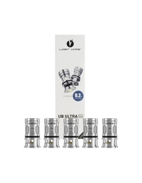 UB Ultra V4 Coil m7 0.2 ohm Lost Vape Resistenze Ricambio