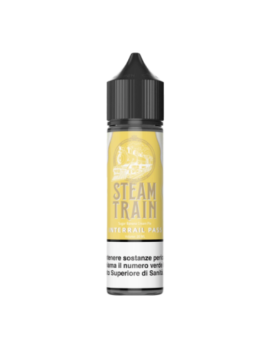 Interrail Pass Steam Train Liquido Shot 20ml Crostata Banana