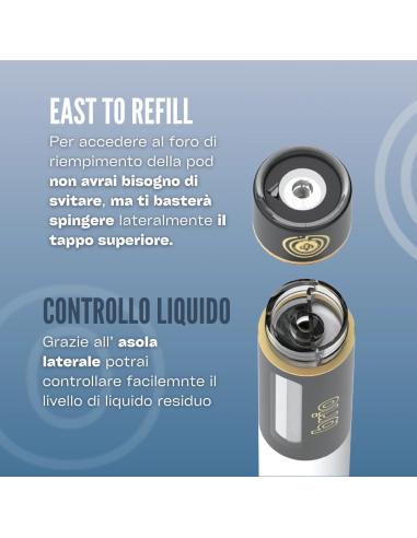 sigaretta elettronica brio da one con ricarica dall'alto