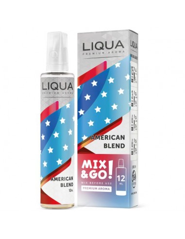 American Blend Unleashed Aroma Liqua Concentrated Liquid 12ml Mix&Go for Electronic Cigarettes