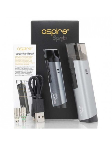Aspire Kit Spryte POD Sigaretta Elettronica con Batteria Integrata da 650mAh e Pod da 3,5ml