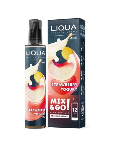 Strawberry Yogurt Broken Aroma Liqua 12ml Concentrated Liquid Mix&Go for Electronic Cigarettes