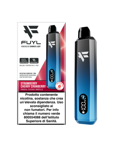 Fuyl 2.0 (SL) Starter Kit Dinner Lady + Pod Precaricata Strawberry Cherry Cranberry