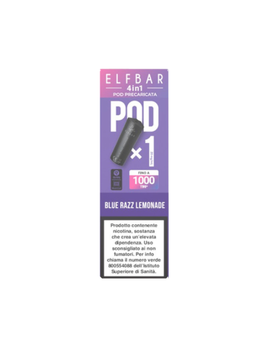 Elfbar 4in1 Blue Razz Lemonade Pod Precaricata 2ml