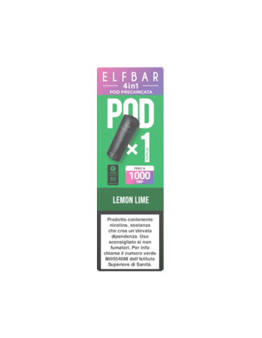 Elfbar 4in1 Lemon Lime Pod Precaricata 2ml