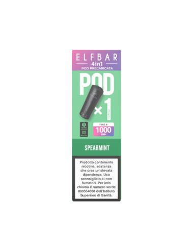 Elfbar 4in1 SpearMint Pod Precaricata 2ml