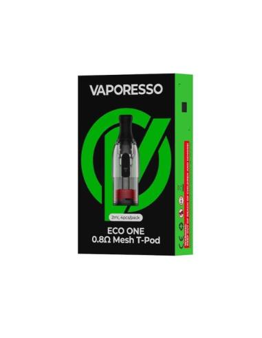 Eco One T-Pod Vaporesso Cartuccia Ricambio con Drip Tip Sostituibile compatibile filtri usa e getta