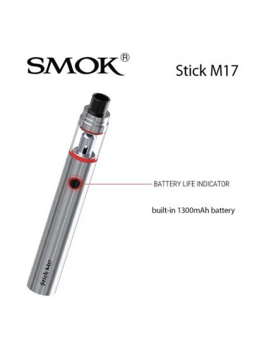 Smok Kit Stick M17 AIO Sigaretta Elettronica all-in-one con Batteria Integrata da 1300mAh
