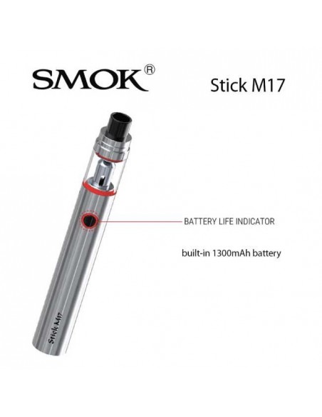 Smok Kit Stick M17 AIO Electronic Cigarette all-in-one with Integrated 1300mAh Battery