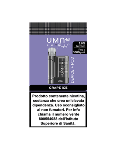 UMA Swap Pocket Starter Kit UMA.mi + Pod Precaricata Grape Ice