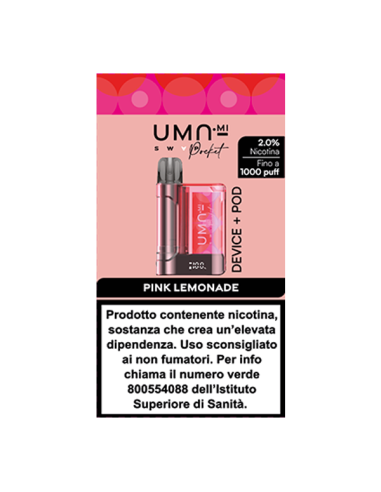 UMA Swap Pocket Starter Kit UMA.mi + Pod Precaricata Pink Lemonade