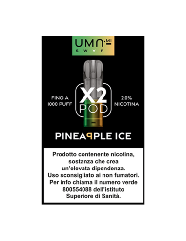 Pineapple Ice UMA.mi SWAP Pod Precaricate 2ml - 2 Pezzi