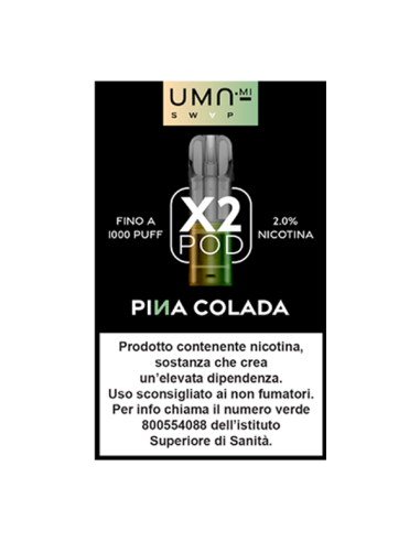 Pina Colada UMA.mi SWAP Pod Precaricate 2ml - 2 Pezzi