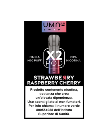 Strawberry Raspberry Cherry UMA.mi SWAP Pod Precaricate 2ml - 2 Pezzi
