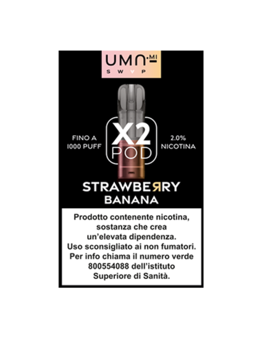 Strawberry Banana UMA.mi SWAP Pod Precaricate 2ml - 2 Pezzi
