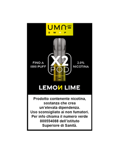 Lemon Lime UMA.mi SWAP Pod Precaricate 2ml - 2 Pezzi