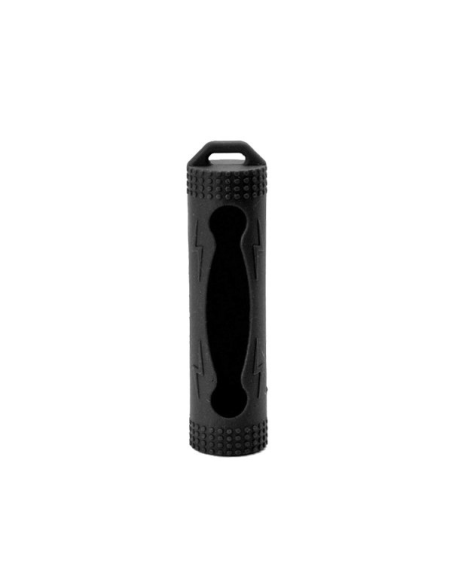 custodia silicone nera per batteria 18650