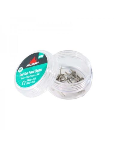PRE Ni80 Dual Core Fused Clapton Coil 0.36Ω Hellvape Resistenze Prefatte RDL - 10 Pezzi