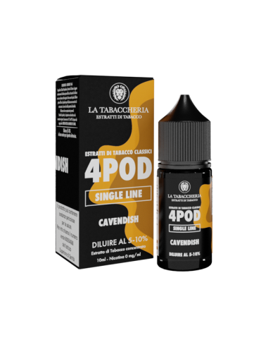 Cavendish 4pod Single Line La Tabaccheria Aroma Concentrato 10ml