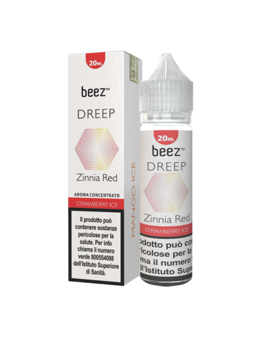 Zinnia Red Dreep By Beez Liquid Shot 20ml Strawberry Ice