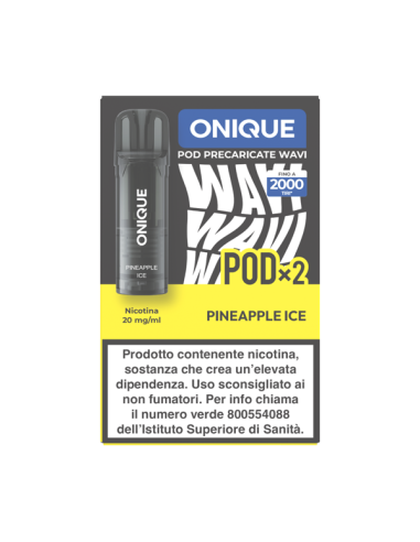 Pineapple ice Wavi Onique Pod Precaricate 2ml - 2 pezzi