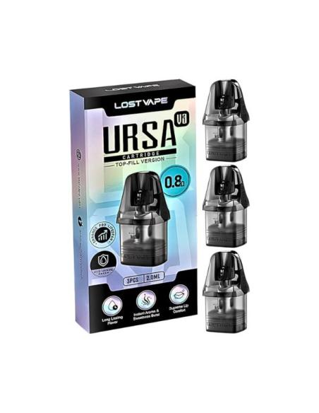 Ursa Pod Cartridge Lost Vape Replacement 2.5ml - 3 Pieces