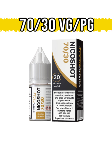 Nicotina Svaponext 70VG 30PG Base Neutra 10ml