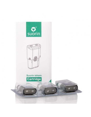 Pod Suorin Ishare Cartuccia Ricambio da 0,9 ml 2.0 ohm - 3 Pezzi