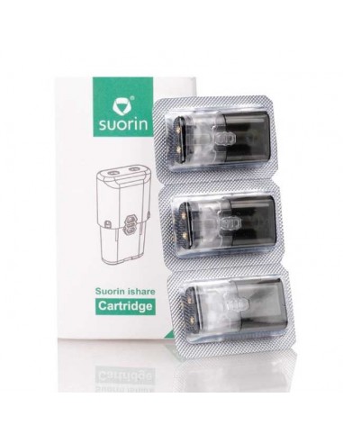 Pod Suorin Ishare Cartuccia Ricambio da 0,9 ml 2.0 ohm - 3 Pezzi