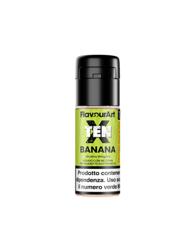 Banana TenX Nic Salts FlavourArt Liquido Pronto 10ml