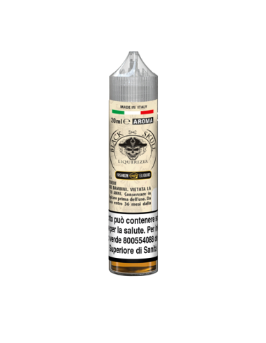 Black Skull Fashion Vape Liquid Shot 20ml Licorice