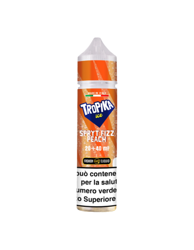 Spryt Fizz Peach Tropika Ice Fashion Vape Liquido Shot 20ml