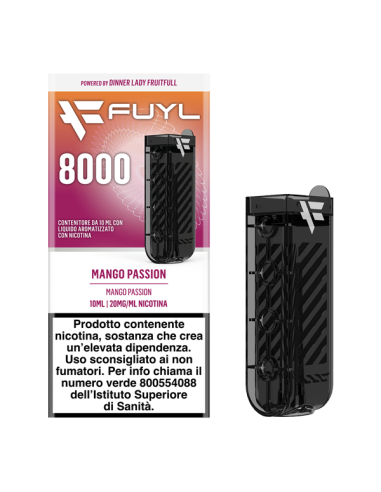 Mango Passion Fuyl 8000 Pod Precaricata Dinner Lady 10ml