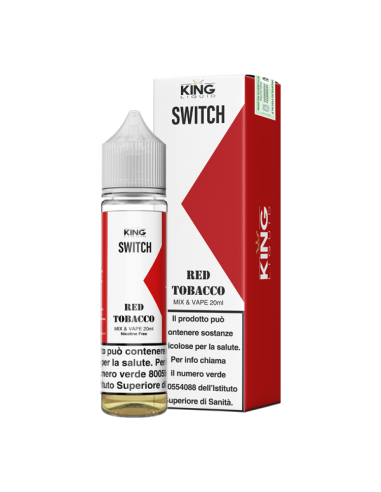 Switch Red Tobacco King Liquid Liquido Mix and Vape 20ml