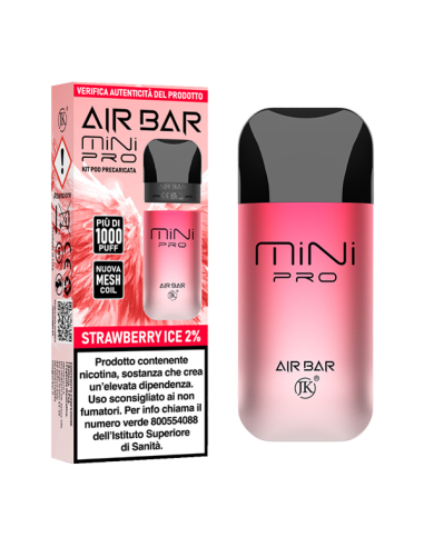 Mini PRO Starter Kit Air Bar + Pod Precaricata Strawberry Ice
