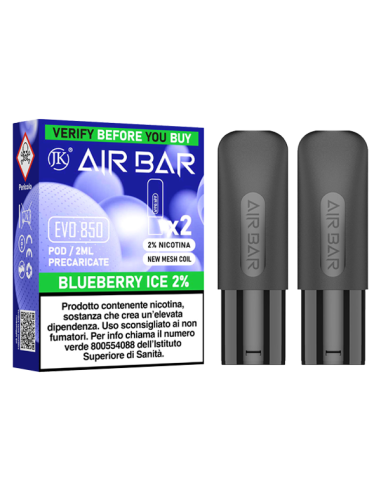 Blueberry Ice Air Bar Evo 850 Pod Precaricate 2ml